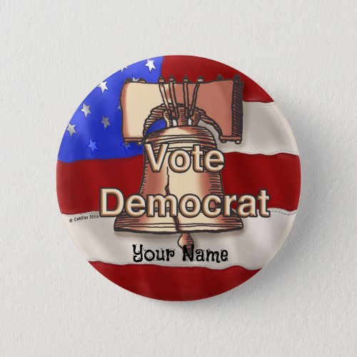 Vote Democrat pin