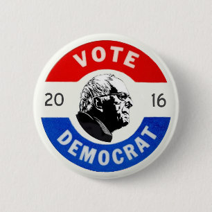 Vote Democrat Pinback Button