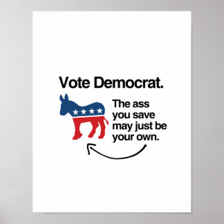 VOTE DEMOCRAT -.png Poster