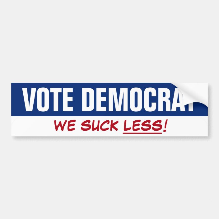 ''SIZES" Vote Political Slogan Car Bumper Sticker Decal