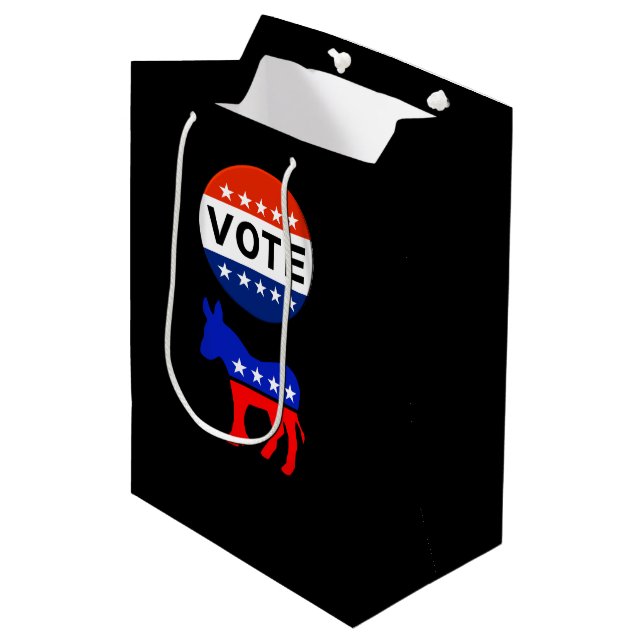Vote Democratic Gift Bag (Front Angled)