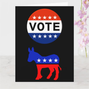 Vote Democratic Greeting Card