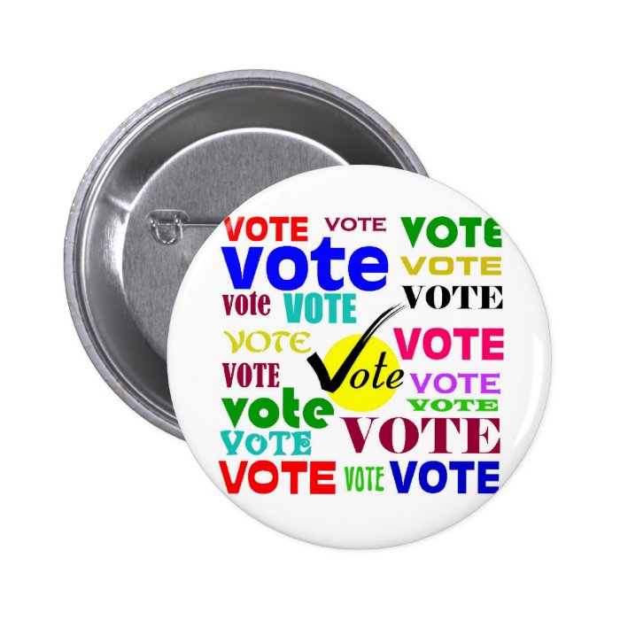 VOTE DESIGN PINS