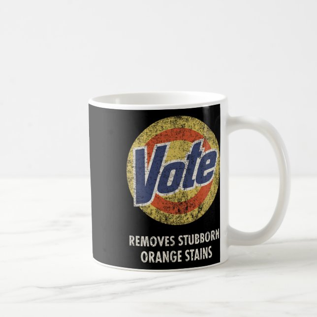 Vote Detergent Funny Vintage  Coffee Mug (Right)