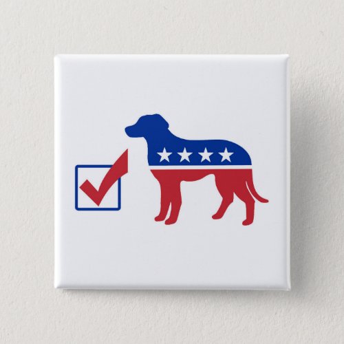 Vote Dog Pin