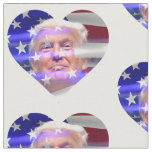 vote donald trump heart fabric