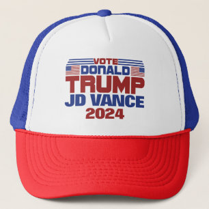 Vote Donald Trump JD Vance 2024 Trucker Hat