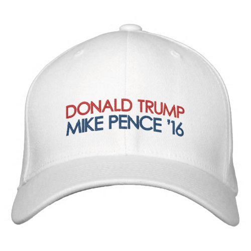 Vote Donald Trump Mike Pence Embroidered Baseball Cap