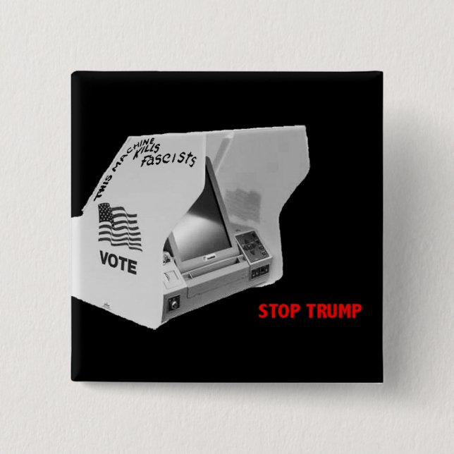 Vote Down Fascism Pin (Front)