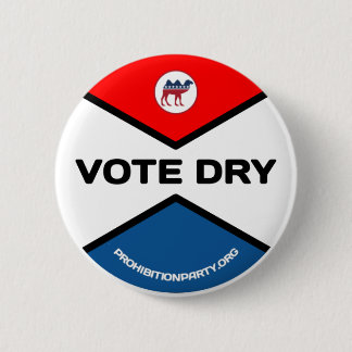 VOTE DRY Prohibition Party Button