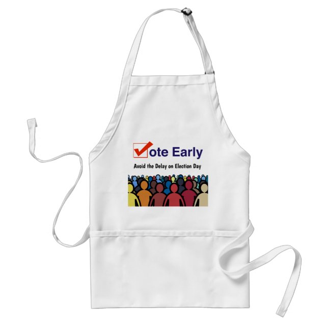 Vote Early Adult Apron (Front)