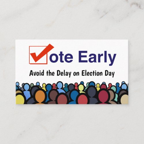 Vote Early Business Card