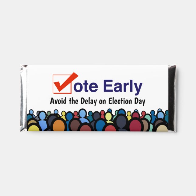 Vote Early  Hershey Bar Favors (Front)