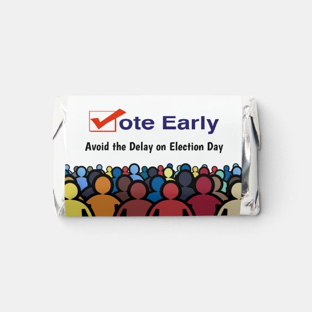 Vote Early  Hershey's Miniatures (Front)