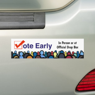 Vote Early in Person 2026 Bumper Sticker