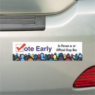 Vote Early in Person 2026 Car Magnet