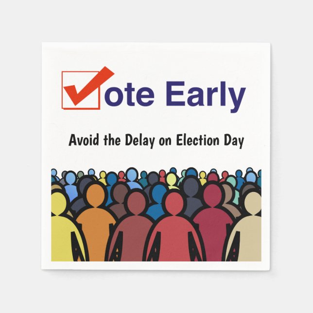 Vote Early Napkins (Front)