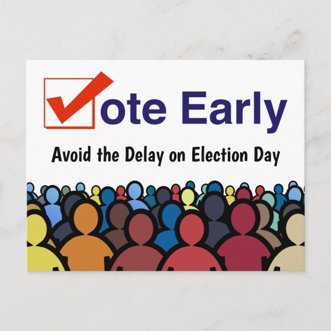 Vote Early Postcard (Front)