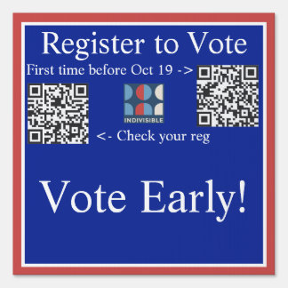 Vote Early Yard Sign