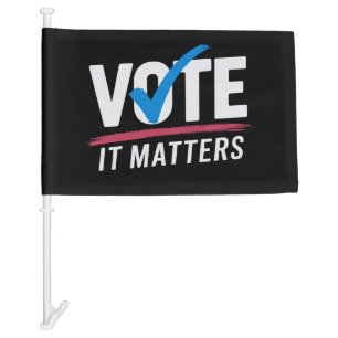 Vote Election 2024 Voter Democrat Politics  Car Flag