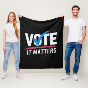 Vote Election 2024 Voter Democrat Politics Fleece Blanket