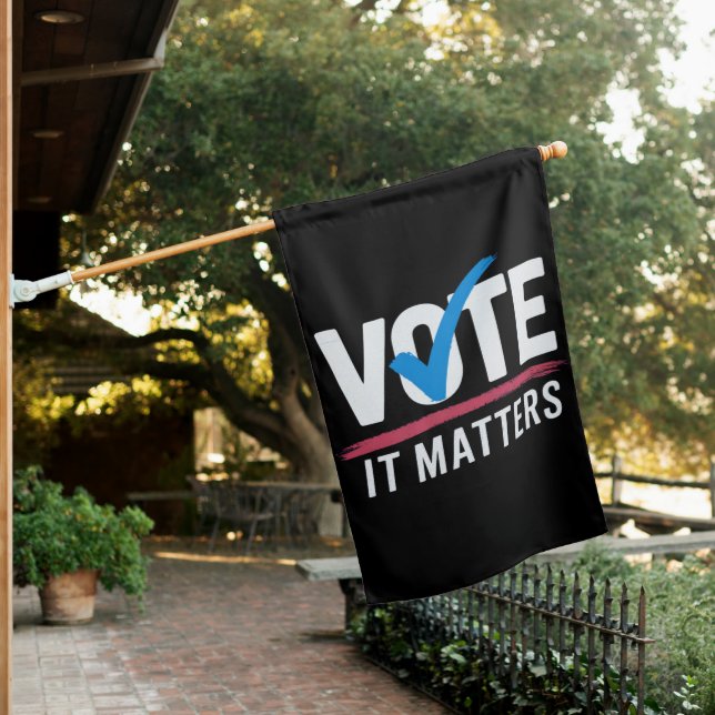 Vote Election 2024 Voter Democrat Politics  House Flag (In SItu)