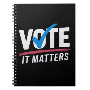 Vote Election 2024 Voter Democrat Politics Notebook
