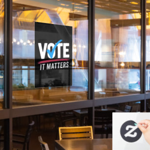 Vote Election 2024 Voter Democrat Politics  Window Cling