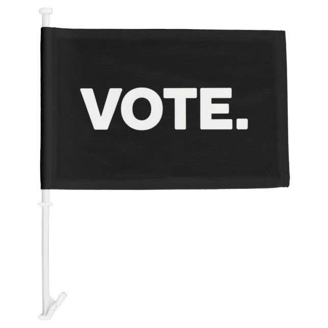 Vote Election 2024 Voting Rights Suffrage Car Flag (Front)