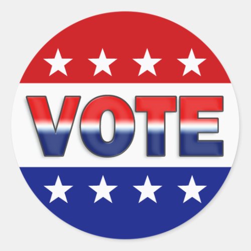 Vote Election Campaign Design Classic Round Sticker