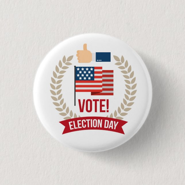 Vote Election Day Button (Front)
