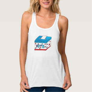 VOTE Election Day USA Voting Ballot Box Polls Tank Top