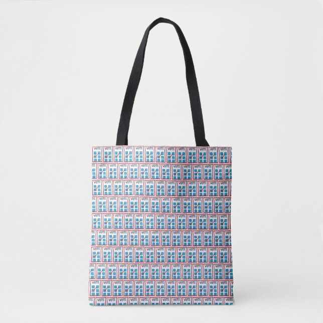 VOTE Election Day USA Voting Ballot Box Polls Tote Bag (Front)
