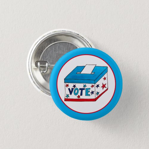 VOTE Election Day USA Voting Ballot Box Voter Button
