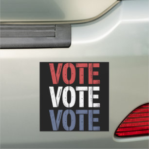 Vote Election Politics Voting Voter Registration Car Magnet