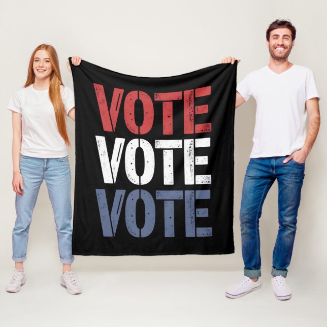 Vote Election Politics Voting Voter Registration  Fleece Blanket (In Situ)