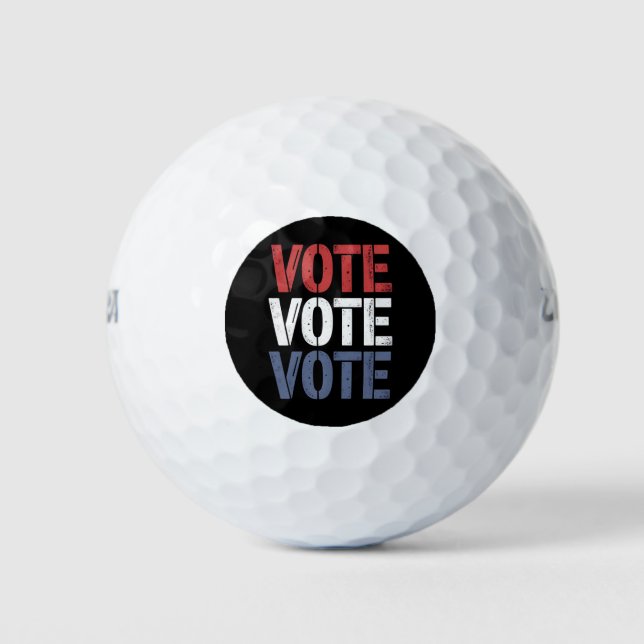 Vote Election Politics Voting Voter Registration  Golf Balls (Front)