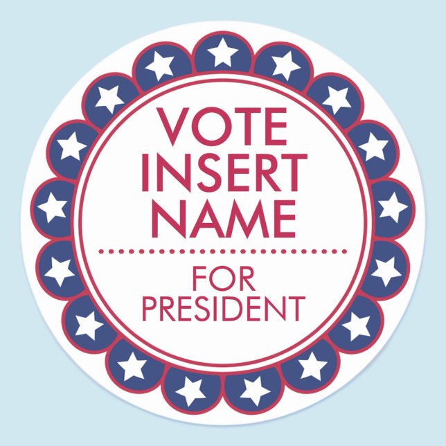 Vote Election Sticker Seals Political Campaign (MISOOK Round Vote Election Stickers)