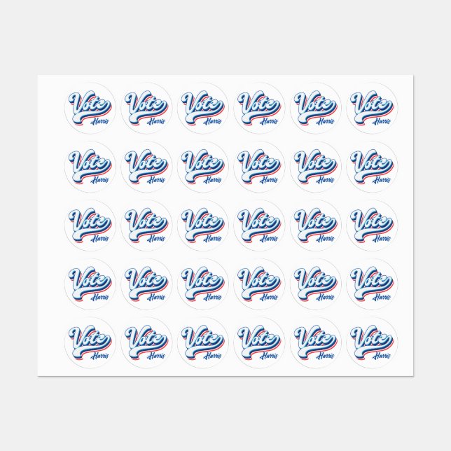 Vote Election Typography  Labels (Sheet)