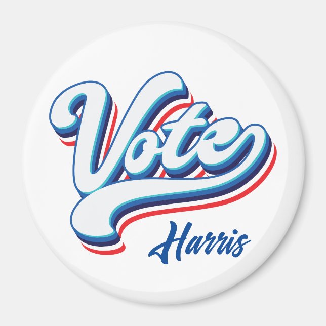 Vote Election Typography  Magnet (Front)