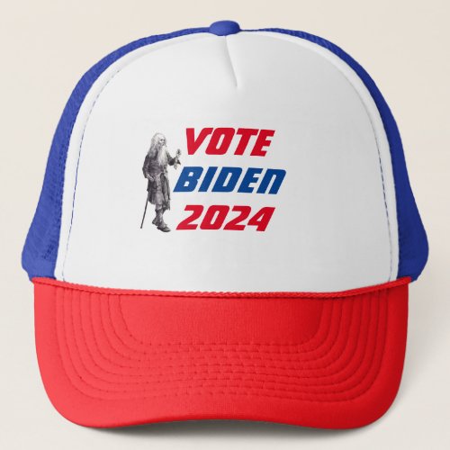 Vote Election USA presidential Biden campaign Fu  Trucker Hat