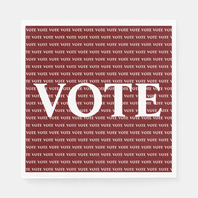 Vote Election Vote Napkins (Front)