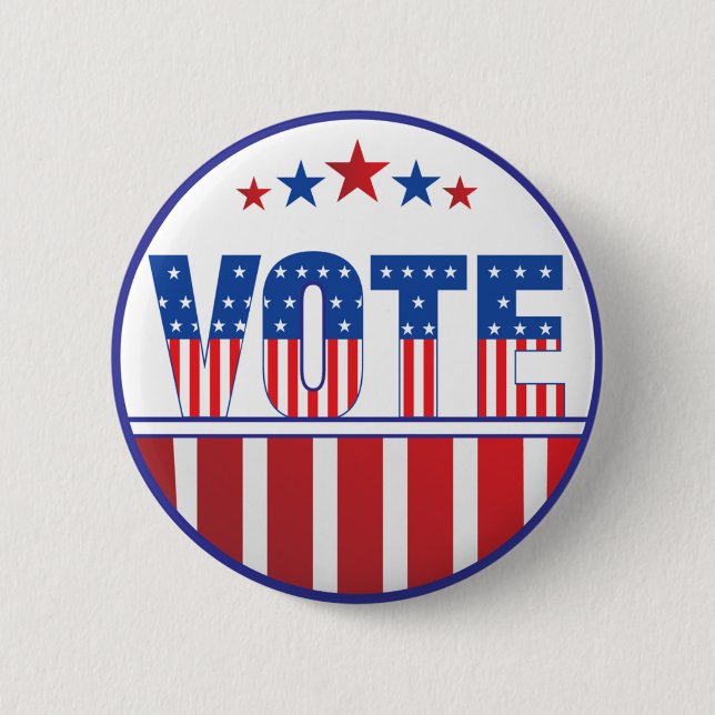 Vote Elections  Button (Front)