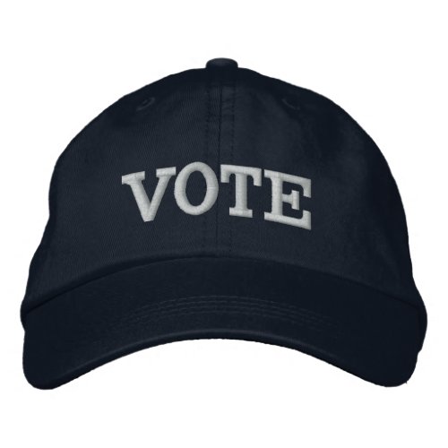VOTE EMBROIDERED BASEBALL CAP