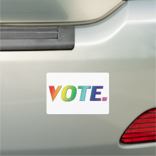 vote - equality - pride - Car Magnet