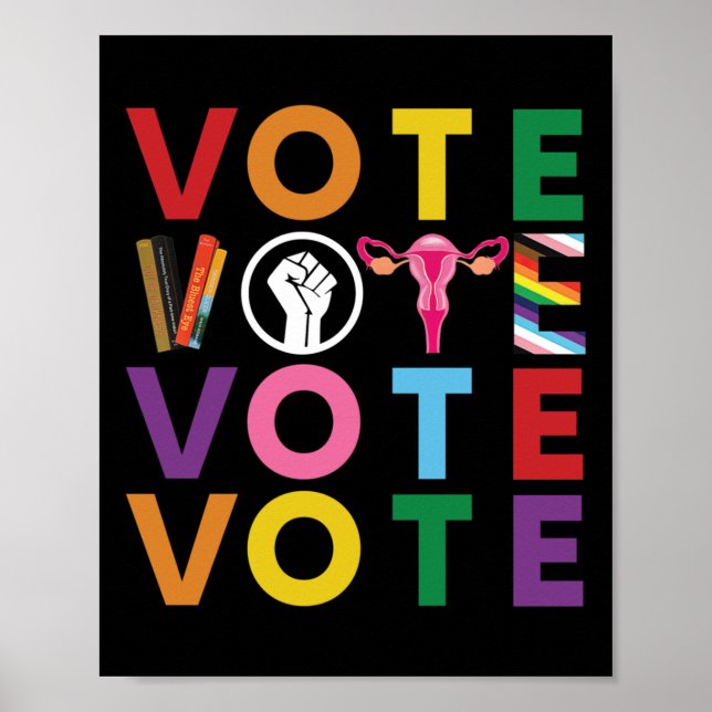 Vote Equality Progress Sticker1  Poster (Front)