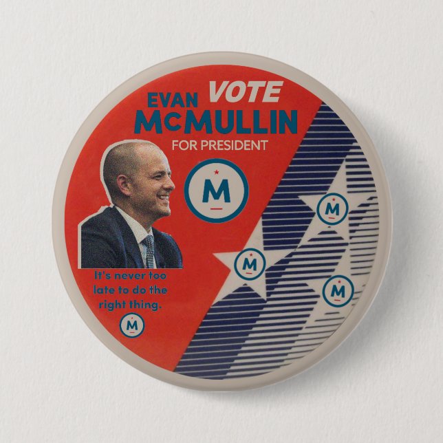 Vote Evan McMullin 2016 Button (Front)