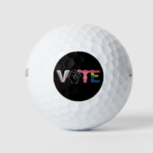 Vote Feminist Women's Rights Banned Books LGBTQ Golf Balls