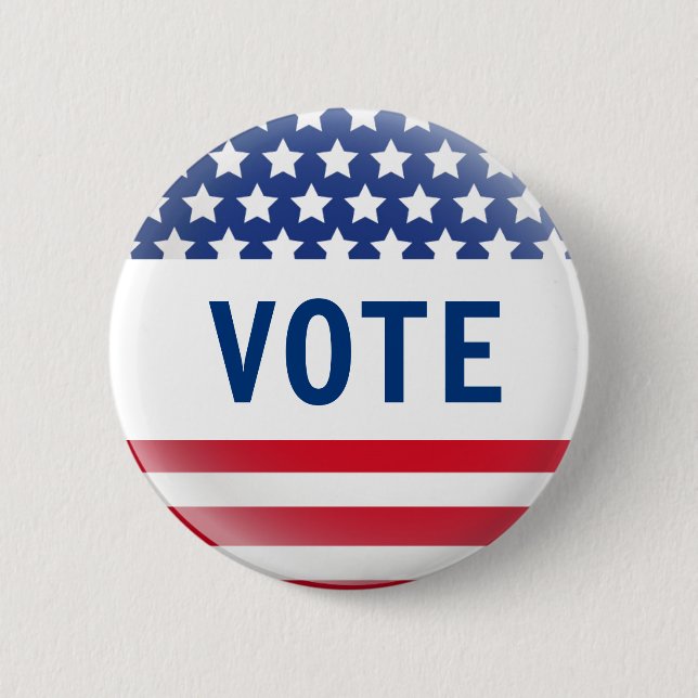 Vote Flag Pin (Front)