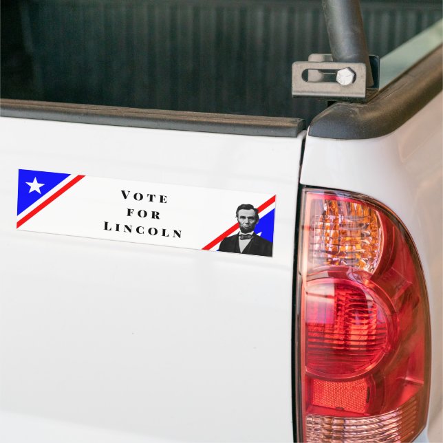 Vote for Abraham Lincoln Bumper Sticker (On Truck)